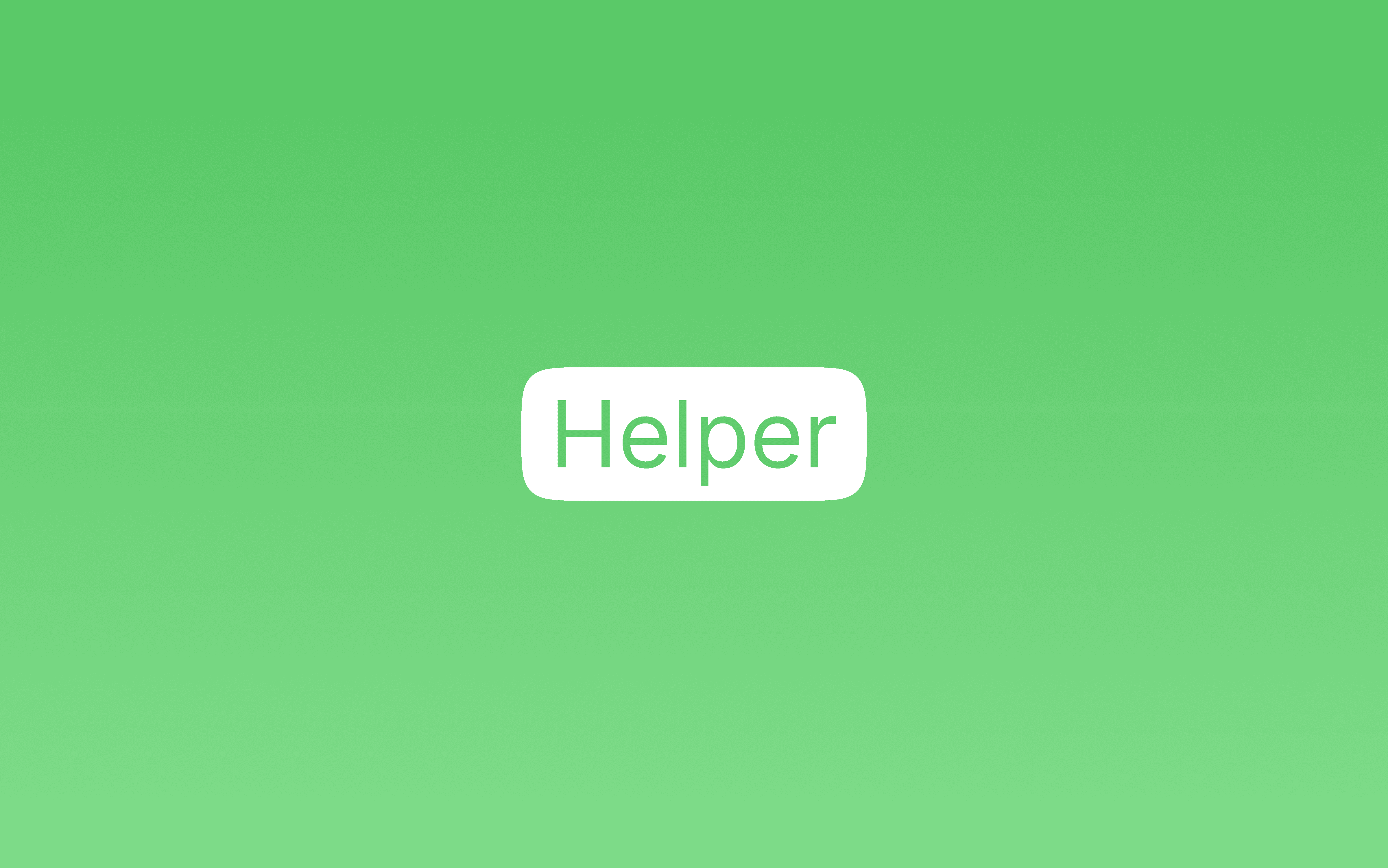 Helper cover